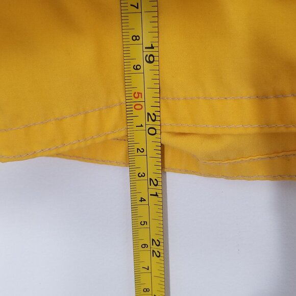 Vintage Ungava Beach Patrol Yellow Cotton Blend Swim Trunks Retro Shorts Small - Picture 6 of 12